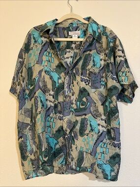 Vintage Silk Tropical Shirt